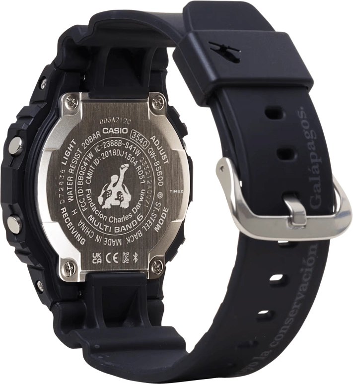 Casio,G-SHOCK 48.90x42.80mm,48.90x42.80mm,Bio-sourced,Resin,Dark Green,Quartz,Countdown,Chronograph,Month,Date,Hardlex,Square,GWB5600CD1A3