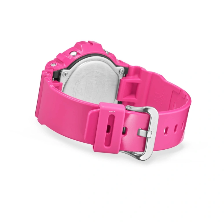 Casio,G-Shock 6900 53.20x50mm,53.20x50mm,Bio-sourced,Resin,Silver,Pink Red,Quartz,Countdown,Chronograph,Month,Date,Hardlex,Round,DW6900RCS,DW6900RCS-4