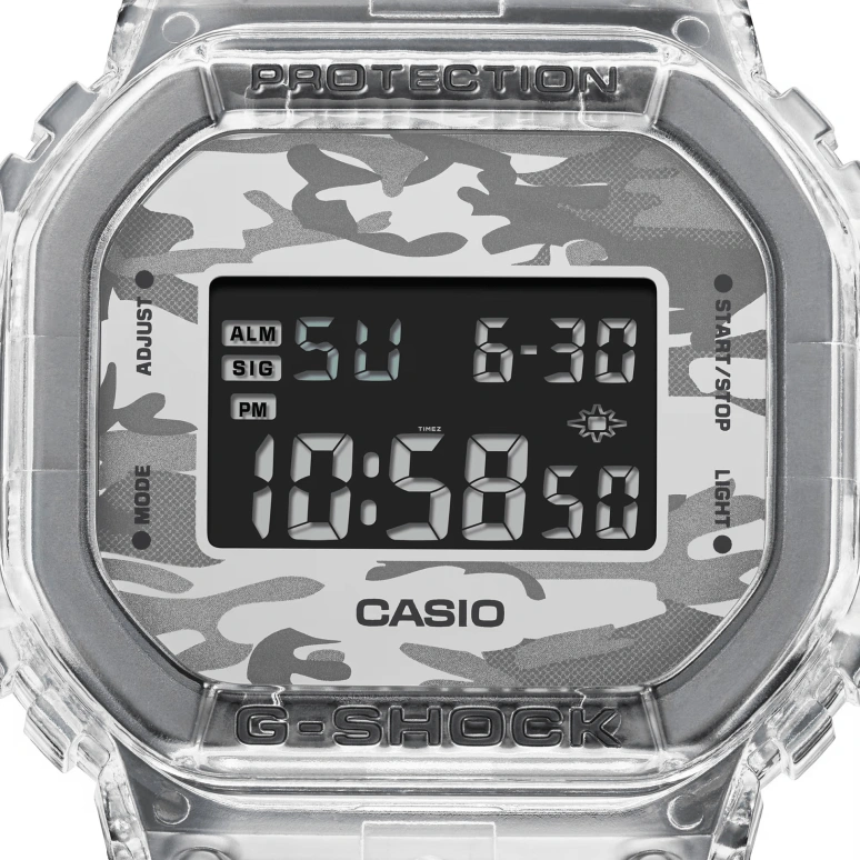 Casio,5600 48.90x42.80mm,48.90x42.80mm,Resin,Multi-Color,Quartz,Countdown,Chronograph,Month,Date,Hardlex,Square,DW5600SKC,DW5600SKC-1