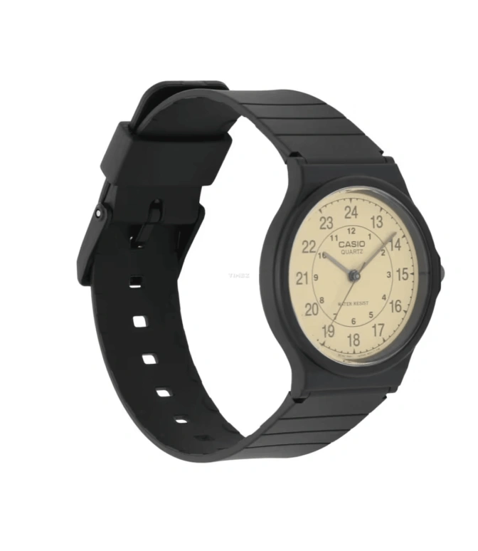 Casio,ANALOGUE 38.80x34.90mm,38.80x34.90mm,Resin,Beige,Quartz,Plexi,Glass,Round,MQ24,MQ24-9B