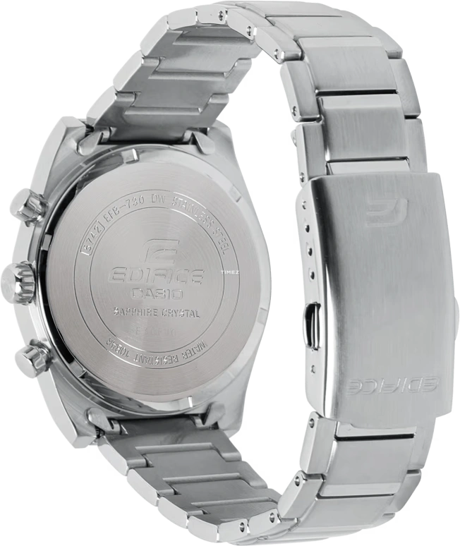 Casio,EDIFICE 40mm,40mm,Stainless Steel,Blue,Quartz,Chronograph,Day,EFB730D,EFB730D-2AV