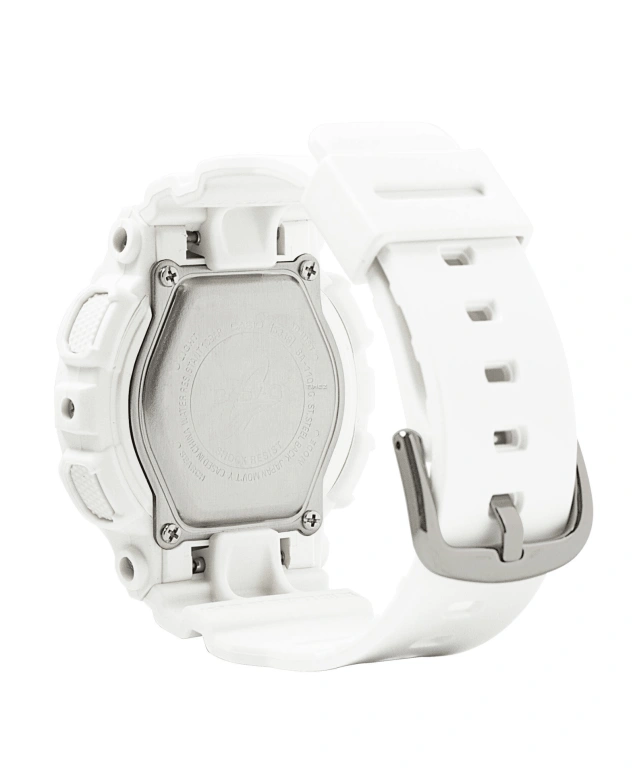 Casio,BA-110 46.30x43.40mm,46.30x43.40mm,Resin,White,Grey,Quartz,Countdown,Chronograph,Month,Date,Hardlex,Round,BA110RG,BA110RG-7A