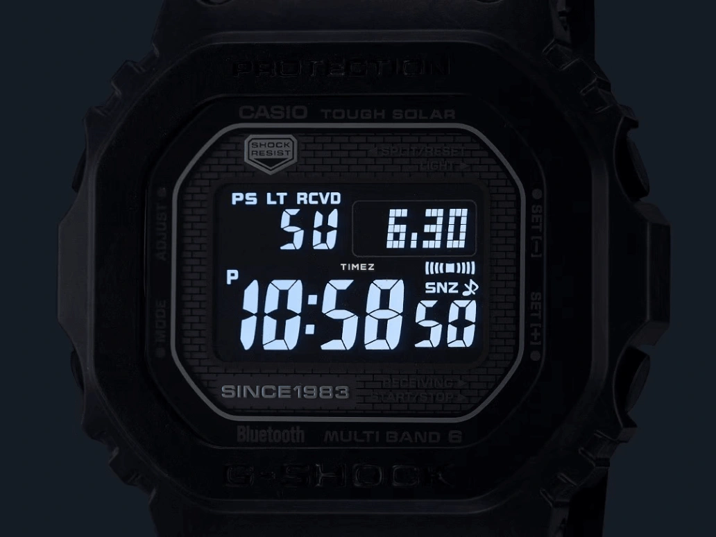 Casio,G-SHOCK 49.10x45mm,49.10x45mm,Carbon,Resin,Black,Quartz,Countdown,Chronograph,Month,Date,Sapphire,Square,GCWB5000UN,GCWB5000UN-1
