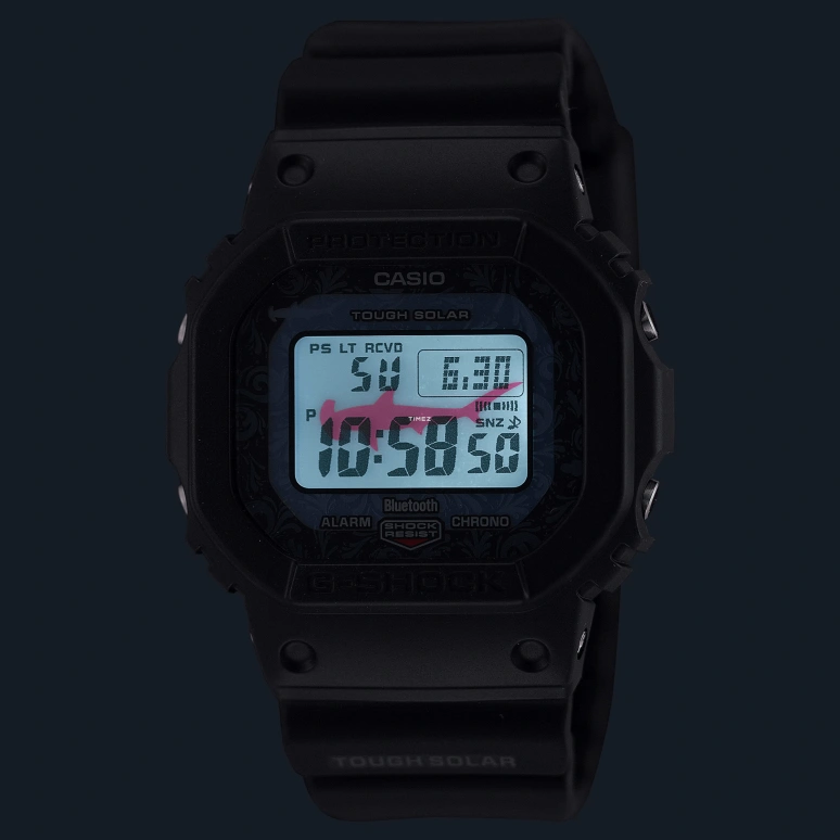 Casio,G-SHOCK 48.90x42.80mm,48.90x42.80mm,Bio-sourced,Resin,Blue,Quartz,Countdown,Chronograph,Month,Date,Hardlex,Square,GWB5600CD1A2