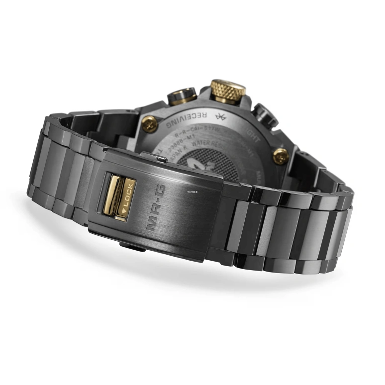 Casio,MR-G 54.70x49.80mm,54.70x49.80mm,Titanium,Black,Quartz,Countdown,Chronograph,Month,Date,Sapphire,Crystal Glass,Round,MRGB2000B,MRGB2000B-1A4