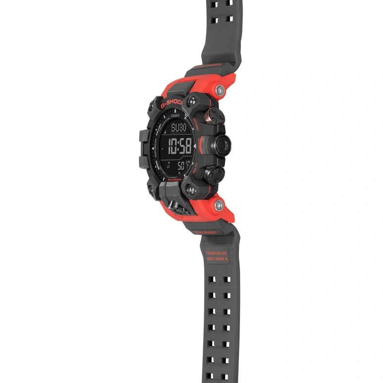 Casio,MASTER OF G - LAND 56.70x52.70mm,56.70x52.70mm,Bio-sourced,Resin,Black,Quartz,Countdown,Chronograph,Month,Date,Hardlex,Round,GW9500,GW9500-1A4