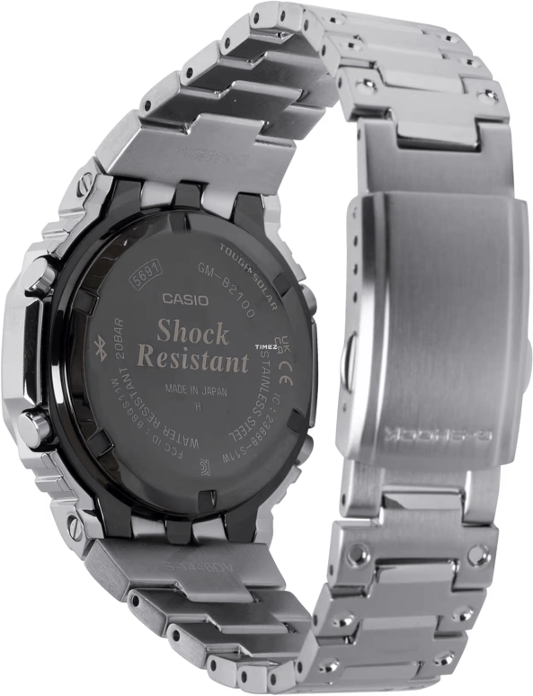 Casio,G-SHOCK 44.40mm,44.40mm,Stainless Steel,Pink,Quartz,Countdown,Chronograph,Month,Date,Hardlex,Octagon,GMB2100AD,GMB2100AD-5A