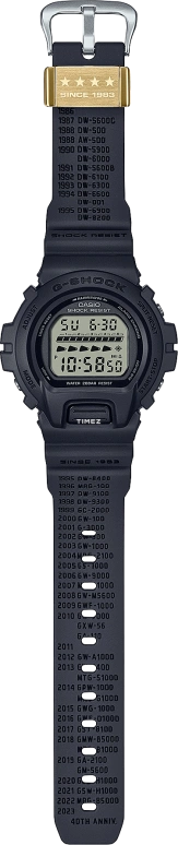 Casio,G-SHOCK 53.20x50mm,53.20x50mm,Bio-sourced,Resin,Black,Grey,Automatic,Countdown,Chronograph,Month,Date,Hardlex,Round,DW6640RE,DW6640RE-1