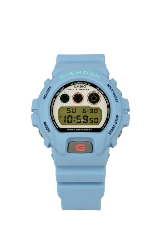 Casio,G-Shock 6900 53.20x50mm,53.20x50mm,Resin,White,Yellow,Quartz,Countdown,Chronograph,Month,Date,Hardlex,Round,DW6900JM22,DW6900JM22-2