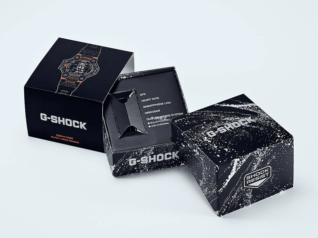 Casio,G-SHOCK 55mm,55mm,Resin,Black,Processor,Countdown,Chronograph,Month,Date,Hardlex,Round,GBDH1000,GBDH1000-1A4