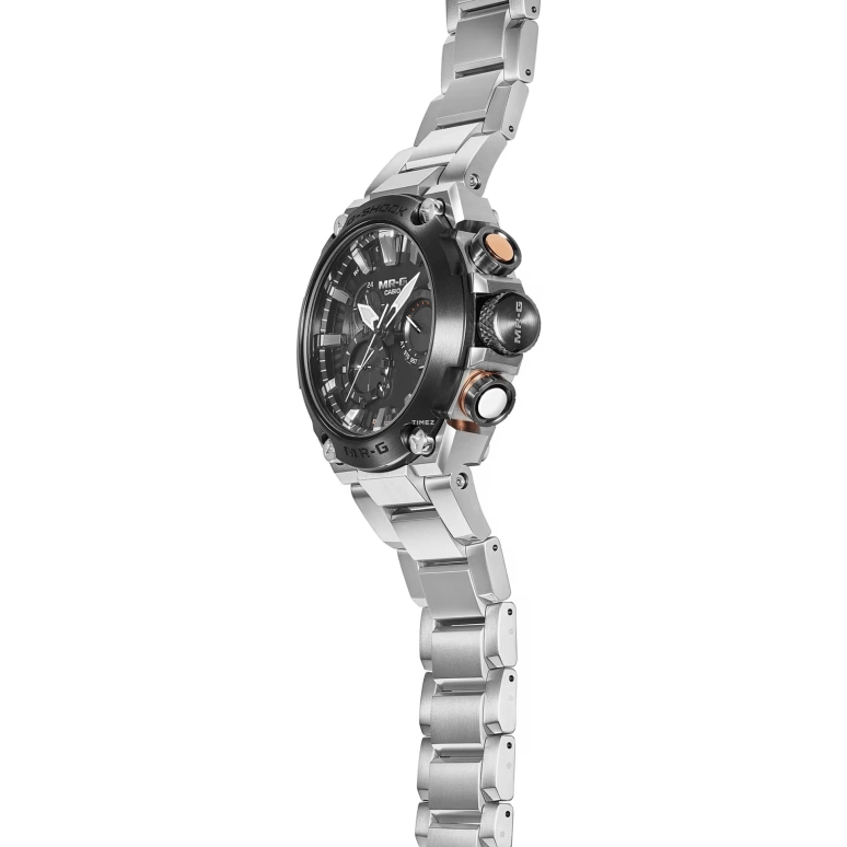 Casio,MR-G 54.70x49.80mm,54.70x49.80mm,Titanium,Black,Quartz,Countdown,Chronograph,Month,Date,Sapphire,Round,MRGB2000D,MRGB2000D-1A