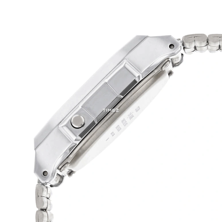 Casio,VINTAGE 38.60x36.30mm,38.60x36.30mm,Resin,Silver,Quartz,Chronograph,Date,Day,Hour Strike,Hardlex,Cushion,A168WEM,A168WEM-7VT