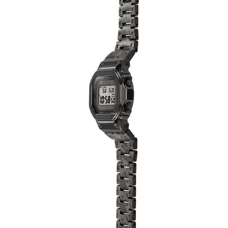 Casio,G-SHOCK 49.30x43.20mm,49.30x43.20mm,Stainless Steel,Grey,Quartz,Countdown,Chronograph,Perpetual Calendar,Month,Hardlex,Square,GMW,GMW-B5000EH-1
