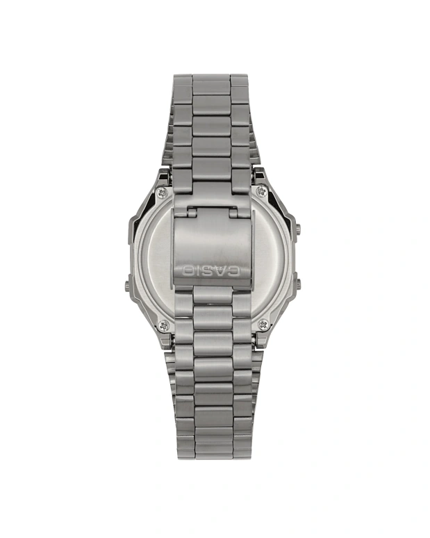 Casio,VINTAGE 38.60x36.30mm,38.60x36.30mm,Resin,Black,Quartz,Chronograph,Month,Date,Day,Plexi,Square,A168WGG,A168WGG-1BVT
