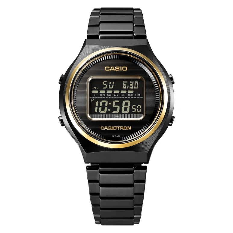Casio,CASIOTRON 42.70x39.10mm,42.70x39.10mm,Stainless Steel,Black,Quartz,Countdown,Chronograph,Month,Date,Hardlex,Round,TRN50ZE,TRN50ZE-1A