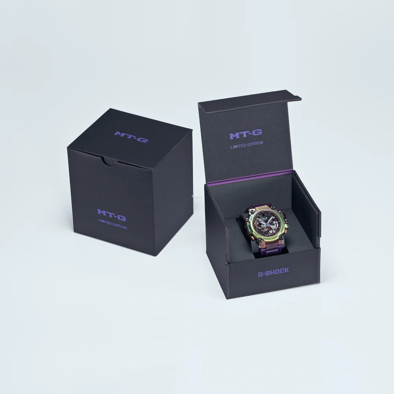 Casio,MTG 51.90x50.90mm,51.90x50.90mm,Carbon,Stainless Steel,Black,Quartz,Countdown,Chronograph,Date,Day,Sapphire,Crystal Glass,Round,MTGB3000PRB1