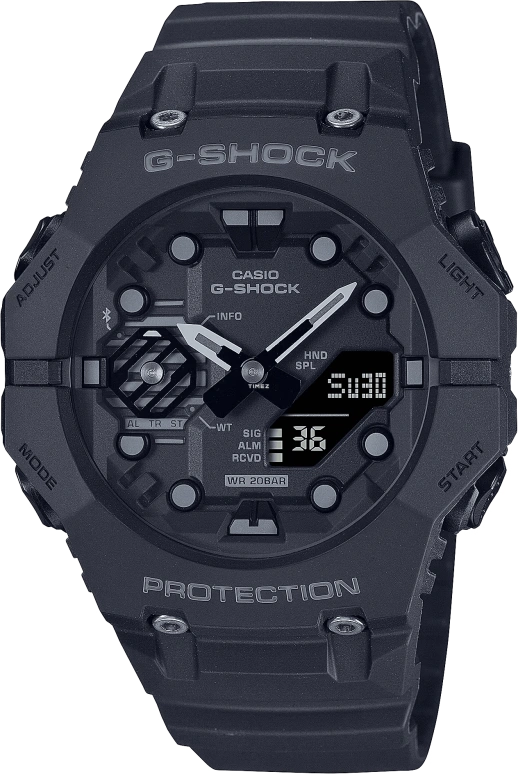 Casio,G-SHOCK 42.50x46mm,42.50x46mm,Resin,Carbon,Black,Quartz,Countdown,Chronograph,Month,Date,Hardlex,Round,GAB001,GAB001-1A