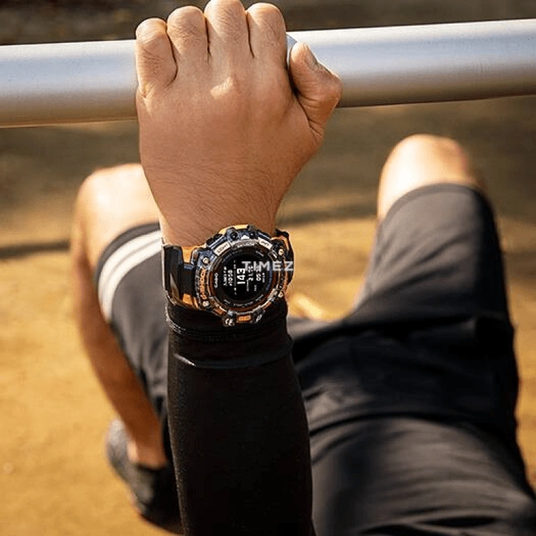 Casio,G-SHOCK 55mm,55mm,Resin,Black,Processor,Countdown,Chronograph,Month,Date,Hardlex,Round,GBDH1000,GBDH1000-1A4
