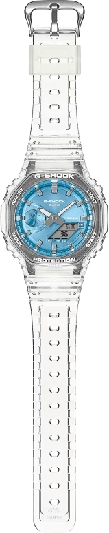 Casio,G-SHOCK 48.50x45.40mm,48.50x45.40mm,Carbon,Resin,Blue,Quartz,Countdown,Chronograph,Month,Date,Hardlex,Octagon,GA2100BM,GA2100BM-7A2
