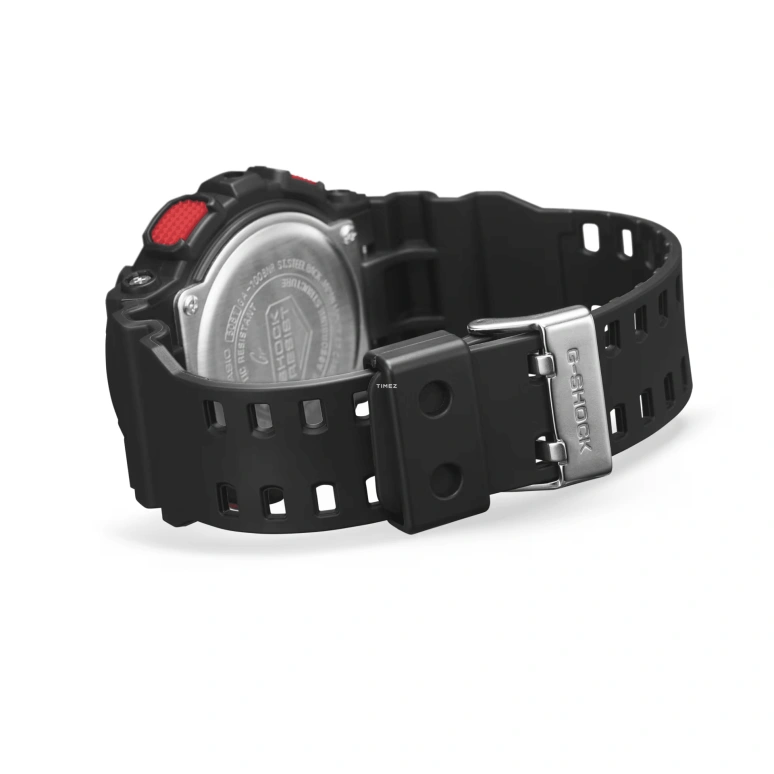 Casio,G-SHOCK 55x51.20mm,55x51.20mm,Resin,Black,Red,Quartz,Countdown,Chronograph,Month,Date,Hardlex,Round,GA100BNR,GA100BNR-1A