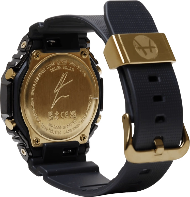 Casio,G-SHOCK 44.40mm,44.40mm,Bio-sourced,Resin,Gold,Quartz,Countdown,Chronograph,Month,Date,Hardlex,Octagon,GBM2100RH,GBM2100RH-1A