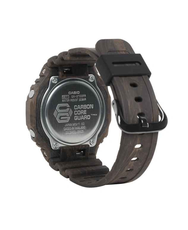 Casio,G-SHOCK 48.50x45.40mm,48.50x45.40mm,Carbon,Resin,Black,Quartz,Countdown,Chronograph,Month,Date,Hardlex,Octagon,GA2100FR,GA2100FR-5A