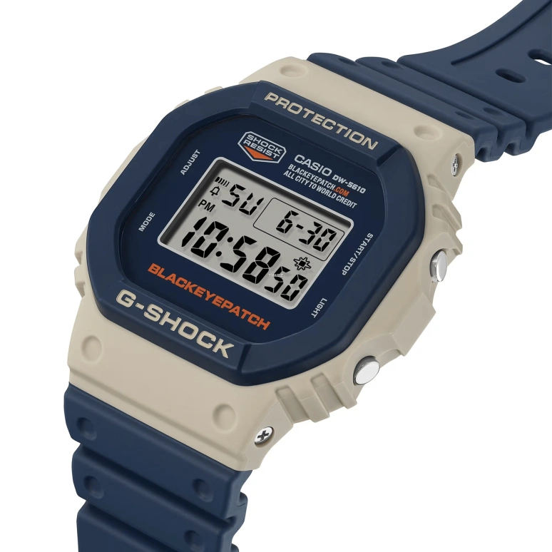 Casio,5600 48.90x43.80mm,48.90x43.80mm,Resin,Bio-sourced,Grey,Quartz,Countdown,Chronograph,Month,Date,Hardlex,Square,DW5610BEP,DW5610BEP-2