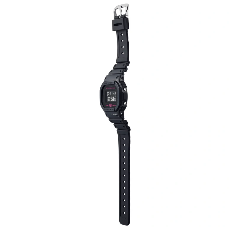 Casio,5600 48.90x42.80mm,48.90x42.80mm,Resin,Black,Quartz,Countdown,Chronograph,Month,Date,Hardlex,Square,DW5600PK,DW5600PK-1