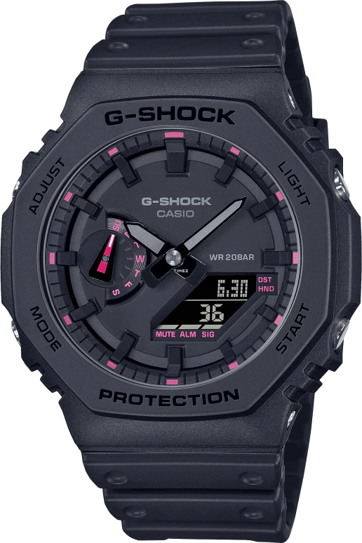 Casio,G-SHOCK 48.50x45.40mm,48.50x45.40mm,Resin,Carbon,Black,Quartz,Countdown,Chronograph,Month,Date,Hardlex,Round,GA2100P,GA2100P-1A