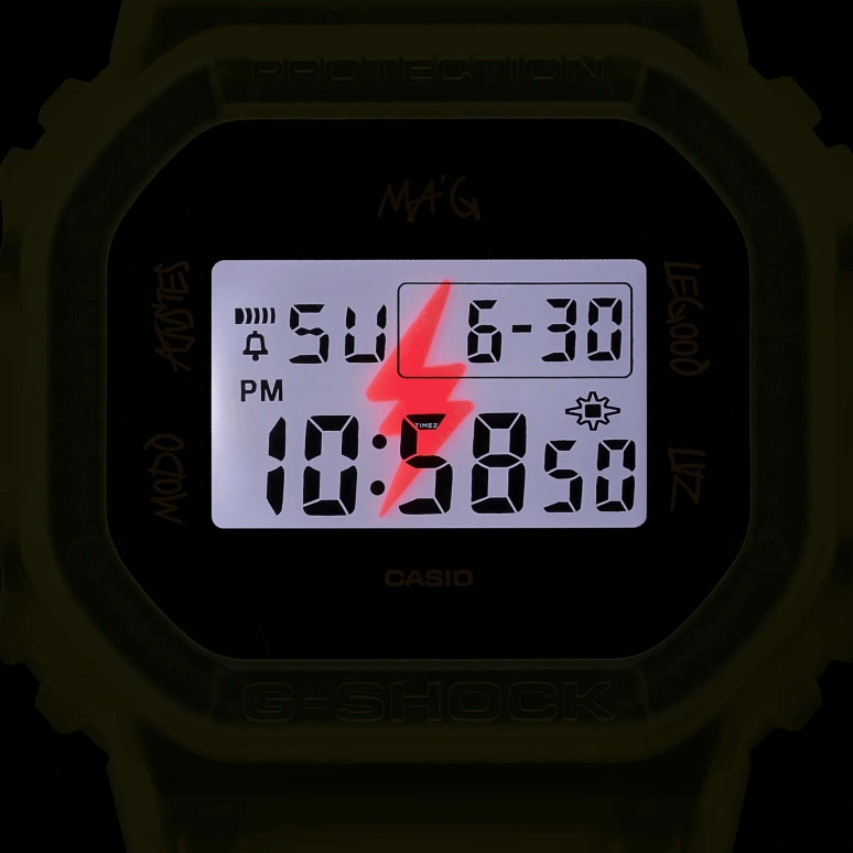 Casio,5600 48.90x43.80mm,48.90x43.80mm,Resin,Black,Quartz,Countdown,Chronograph,Month,Date,Hardlex,Square,DWE5600JB1A9