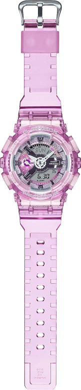 Casio,G-SHOCK 49x45.90mm,49x45.90mm,Resin,Pink Red,Grey,Quartz,Countdown,Chronograph,Month,Date,Hardlex,Round,GMAS110VW,GMAS110VW-4A