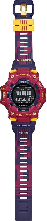 Casio,G-SHOCK 49.30mm,49.30mm,Resin,Blue,Quartz,Countdown,Chronograph,Month,Date,Hardlex,Round,GBD100BAR,GBD100BAR-4