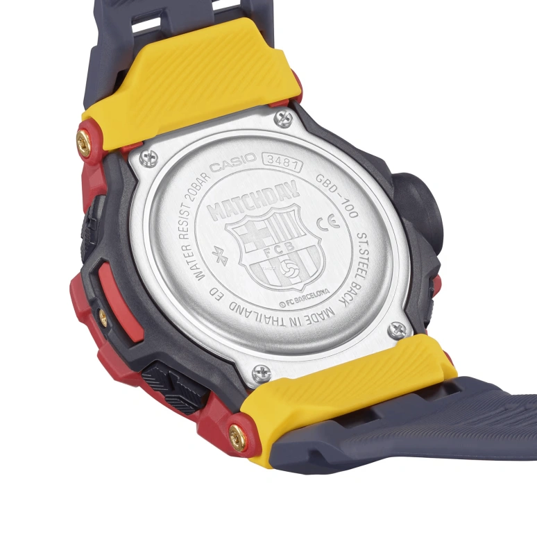 Casio,G-SHOCK 49.30mm,49.30mm,Resin,Blue,Quartz,Countdown,Chronograph,Month,Date,Hardlex,Round,GBD100BAR,GBD100BAR-4