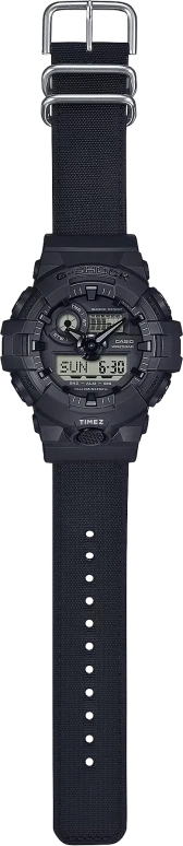 Casio,G-SHOCK 53.40mm,53.40mm,Resin,Black,Quartz,Countdown,Chronograph,Month,Date,Hardlex,Round,GA700BCE,GA700BCE-1A