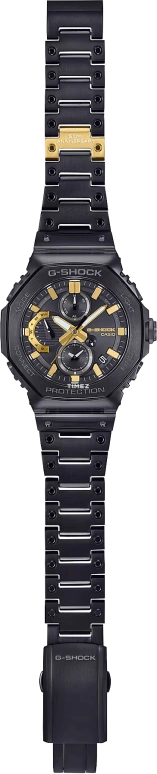 Casio,G-SHOCK 51.30x46.30mm,51.30x46.30mm,Stainless Steel,Black,Quartz,Countdown,Chronograph,Date,Day,Hardlex,Octagon,GMCB2100ZE1A
