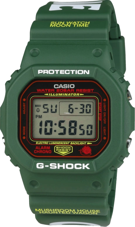 Casio,G-SHOCK 48.90x43.80mm,48.90x43.80mm,Resin,Grey,Quartz,Countdown,Chronograph,Month,Date,Hardlex,Square,DW5600OC23,DW5600OC23-3
