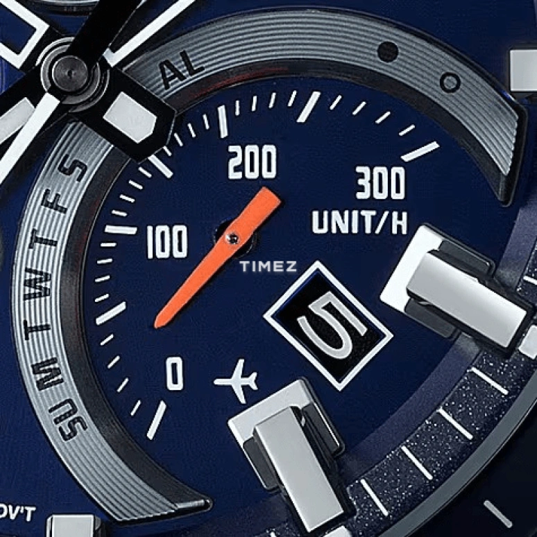 Casio,EDIFICE 48.10mm,48.10mm,Stainless Steel,Blue,Quartz,Chronograph,Date,Day,Power Reserve Indicator,Hardlex,Round,EQB501XBL,EQB501XBL-2A