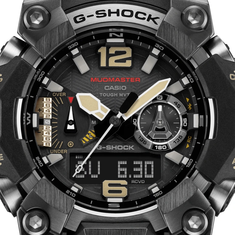 Casio,MASTER OF G - LAND 58.70x52.10mm,58.70x52.10mm,Bio-sourced,Black,Quartz,Countdown,Chronograph,Month,Date,Sapphire,Crystal Glass,Round,GWGB1000,GWGB1000-1A