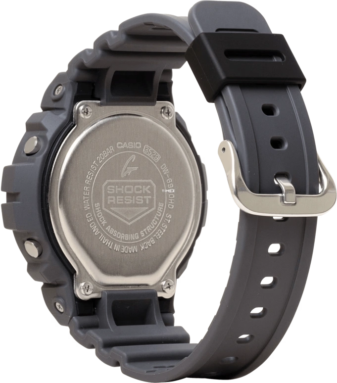 Casio,G-Shock 6900 53.20x50mm,53.20x50mm,Resin,White,Black,Quartz,Countdown,Chronograph,Month,Date,Hardlex,Round,DW6900HD,DW6900HD-8