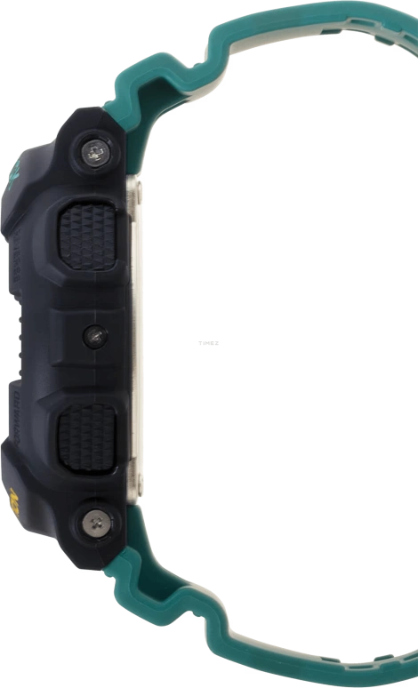 Casio,G-Shock GA-100 51.20mm,51.20mm,Resin,Black,Green,Dual,Quartz,Countdown,Chronograph,Month,Date,Hardlex,Round,GA100MT,GA100MT-1A3