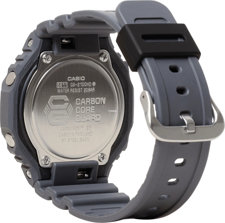 Casio,G-SHOCK 48.50x45.40mm,48.50x45.40mm,Carbon,Bio-sourced,Resin,White,Quartz,Countdown,Chronograph,Month,Date,Hardlex,Octagon,GA2100HD,GA2100HD-8A