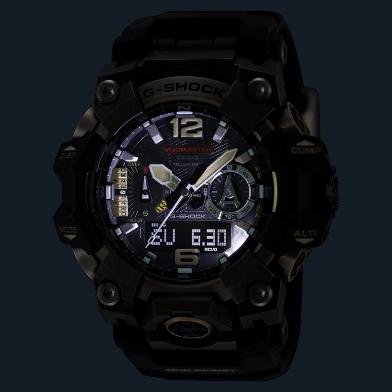 Casio,MASTER OF G - LAND 58.70x52.10mm,58.70x52.10mm,Bio-sourced,Black,Quartz,Countdown,Chronograph,Month,Date,Sapphire,Crystal Glass,Round,GWGB1000,GWGB1000-1A