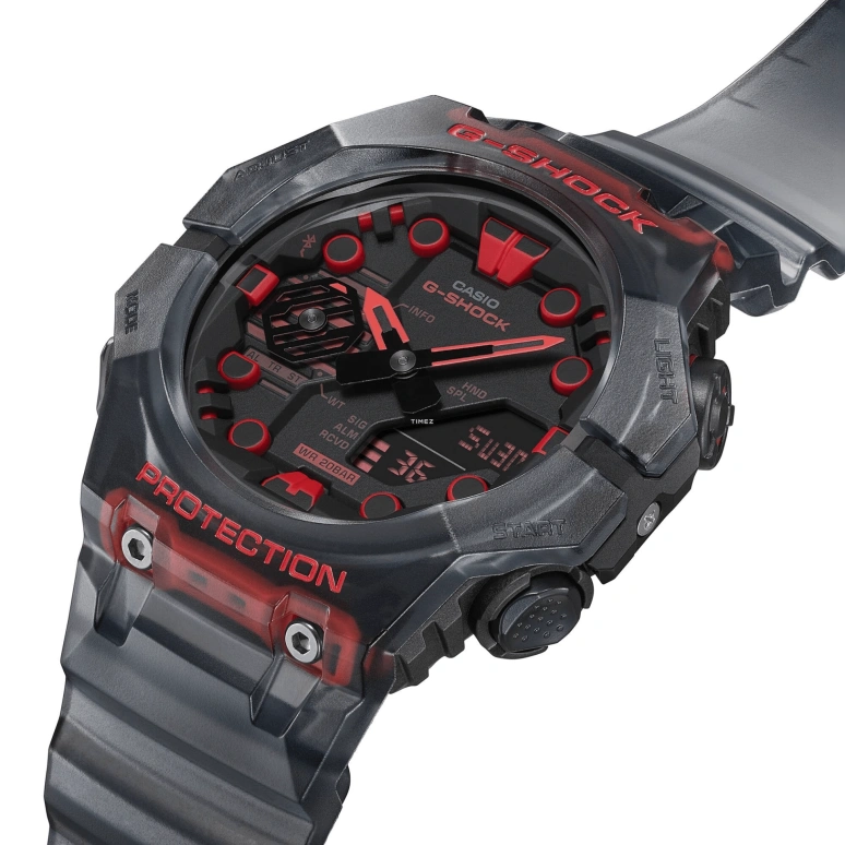 Casio,G-SHOCK 42.50x46mm,42.50x46mm,Resin,Carbon,Black,Quartz,Countdown,Chronograph,Month,Date,Hardlex,Round,GAB001G,GAB001G-1A