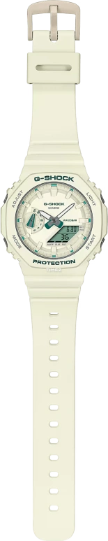 Casio,G-SHOCK 46.20x42.90mm,46.20x42.90mm,Carbon,Cream,Quartz,Countdown,Chronograph,Month,Date,Hardlex,Octagon,GMAS2100GA,GMAS2100GA-7A