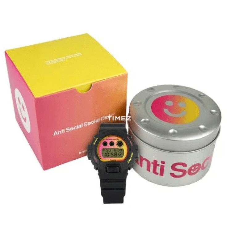 Casio,G-Shock 6900 50mm,50mm,Resin,Multi-Color,Quartz,Countdown,Chronograph,Month,Date,Hardlex,Round,DW6900ASSC23