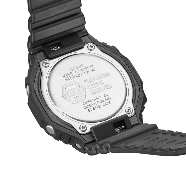 Casio,G-SHOCK 45.40mm,45.40mm,Carbon,Resin,Black,Quartz,Countdown,Chronograph,Month,Date,Hardlex,Octagon,GA2100VB,GA2100VB-1A