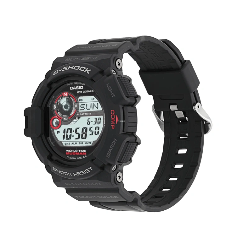 Casio,MASTER OF G - LAND 50.80mm,50.80mm,Resin,Grey,Quartz,Countdown,Chronograph,Month,Date,Hardlex,Round,G9300,G9300-1
