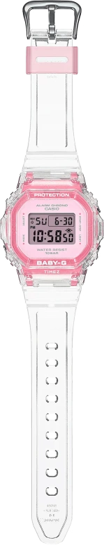 Casio,BGD-565 42.10x37.90mm,42.10x37.90mm,Resin,Pink,Quartz,Countdown,Chronograph,Month,Date,Hardlex,Square,BGD565SJ,BGD565SJ-7