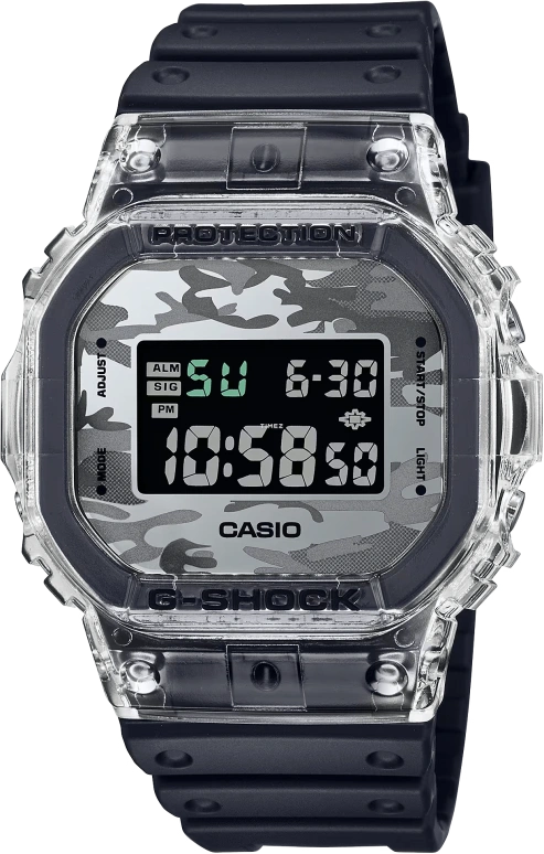 Casio,5600 48.90x42.80mm,48.90x42.80mm,Resin,Multi-Color,Quartz,Countdown,Chronograph,Month,Date,Hardlex,Square,DW5600SKC,DW5600SKC-1