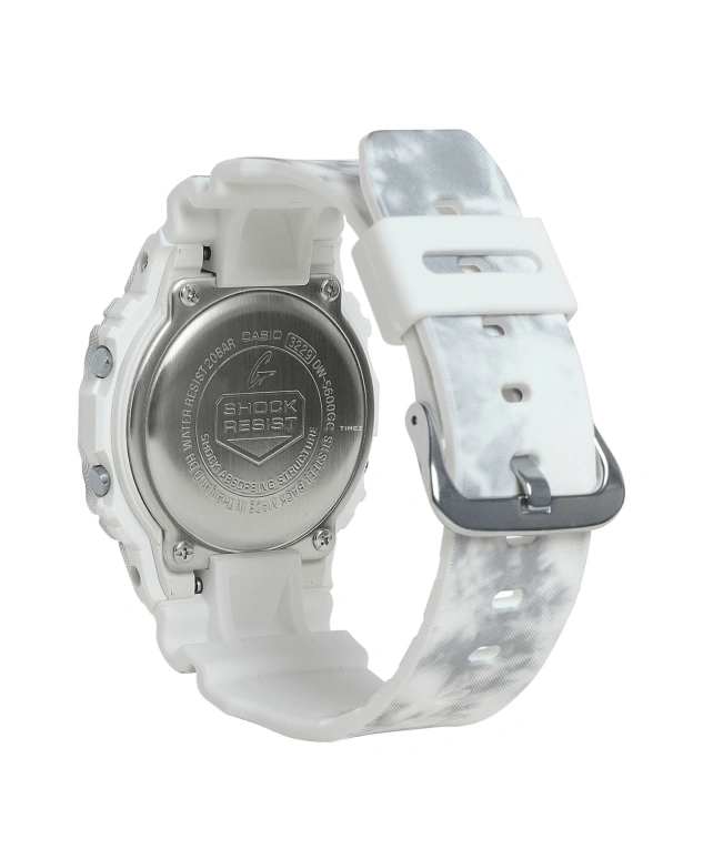 Casio,G-SHOCK 48.90x42.80mm,48.90x42.80mm,Resin,Black,White,Grey,Quartz,Countdown,Chronograph,Month,Date,Hardlex,Square,DW5600GC,DW5600GC-7